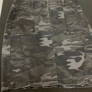 Loft Army Fatigue Pencil Skirt